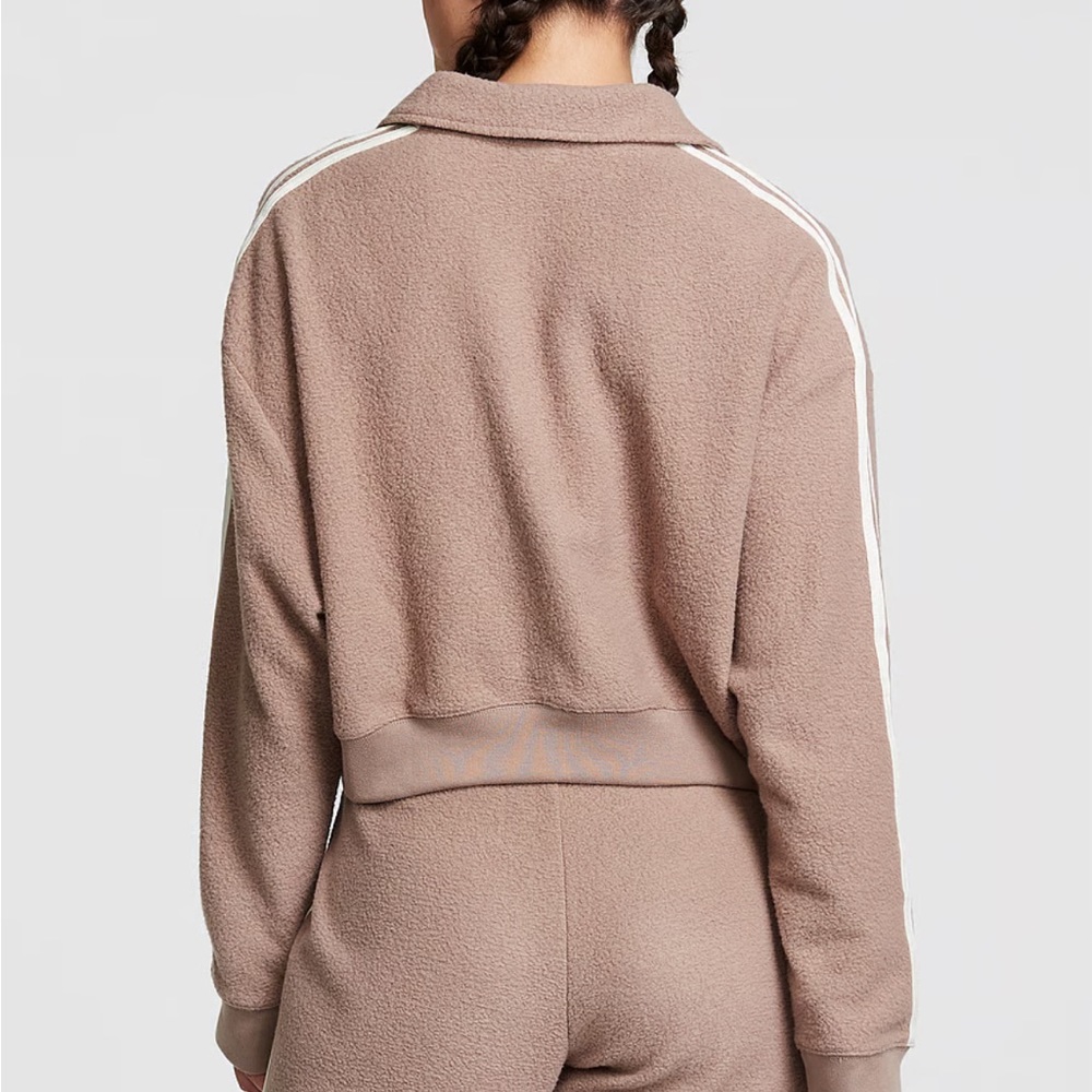 PINK Victoria’s Secret fleece crop sweatshirt - Picture 6 of 7